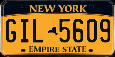 NY license plate GIL5609