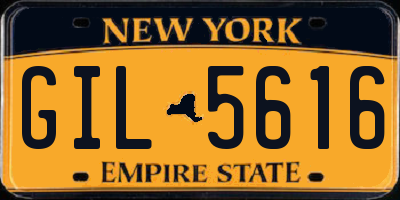 NY license plate GIL5616