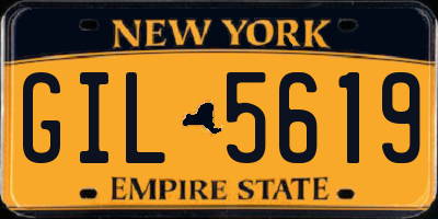 NY license plate GIL5619