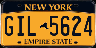 NY license plate GIL5624