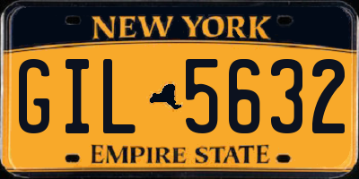 NY license plate GIL5632