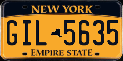 NY license plate GIL5635