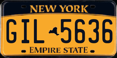NY license plate GIL5636