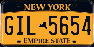 NY license plate GIL5654