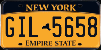NY license plate GIL5658