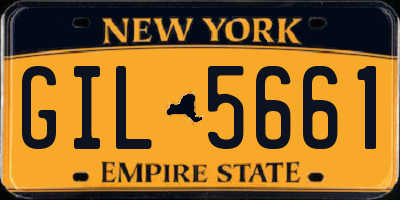NY license plate GIL5661