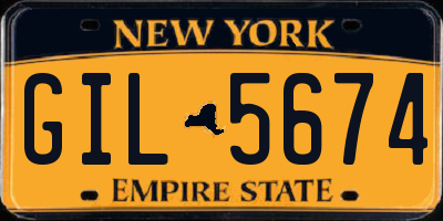 NY license plate GIL5674