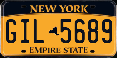 NY license plate GIL5689