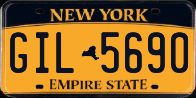 NY license plate GIL5690