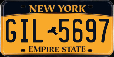 NY license plate GIL5697