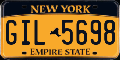 NY license plate GIL5698