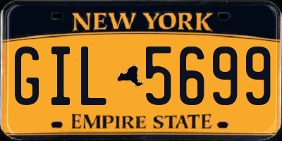 NY license plate GIL5699