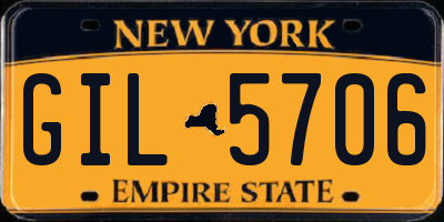 NY license plate GIL5706