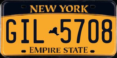 NY license plate GIL5708