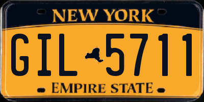 NY license plate GIL5711