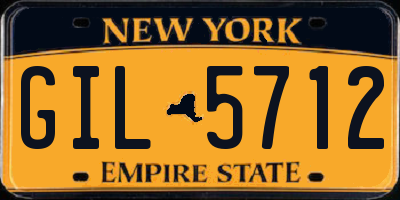 NY license plate GIL5712