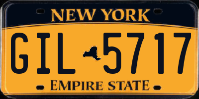 NY license plate GIL5717