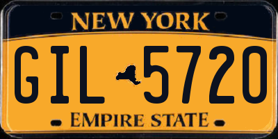 NY license plate GIL5720
