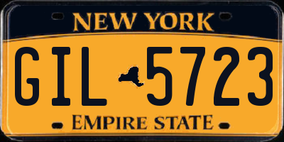NY license plate GIL5723