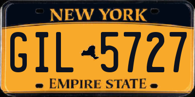 NY license plate GIL5727