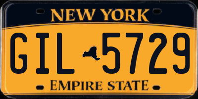 NY license plate GIL5729