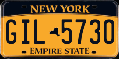 NY license plate GIL5730