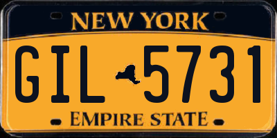 NY license plate GIL5731