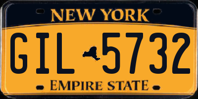 NY license plate GIL5732