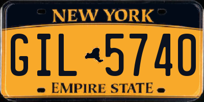 NY license plate GIL5740