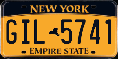 NY license plate GIL5741