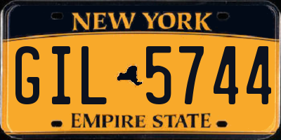 NY license plate GIL5744