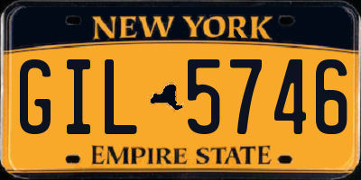 NY license plate GIL5746
