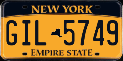 NY license plate GIL5749