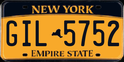 NY license plate GIL5752