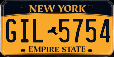 NY license plate GIL5754