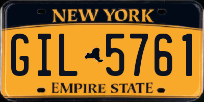 NY license plate GIL5761