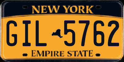 NY license plate GIL5762
