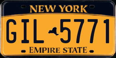 NY license plate GIL5771