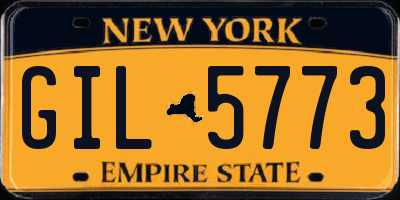 NY license plate GIL5773