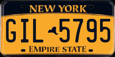 NY license plate GIL5795