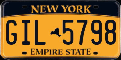 NY license plate GIL5798