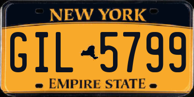 NY license plate GIL5799