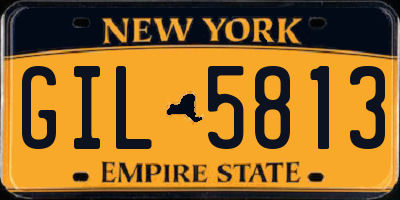 NY license plate GIL5813