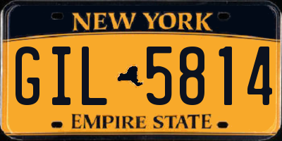 NY license plate GIL5814