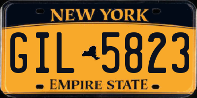 NY license plate GIL5823