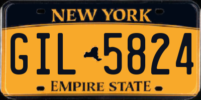NY license plate GIL5824