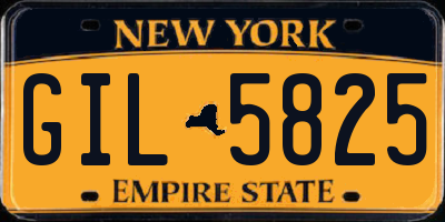 NY license plate GIL5825