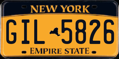 NY license plate GIL5826