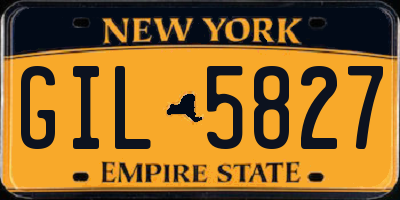 NY license plate GIL5827
