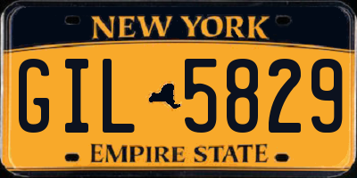 NY license plate GIL5829